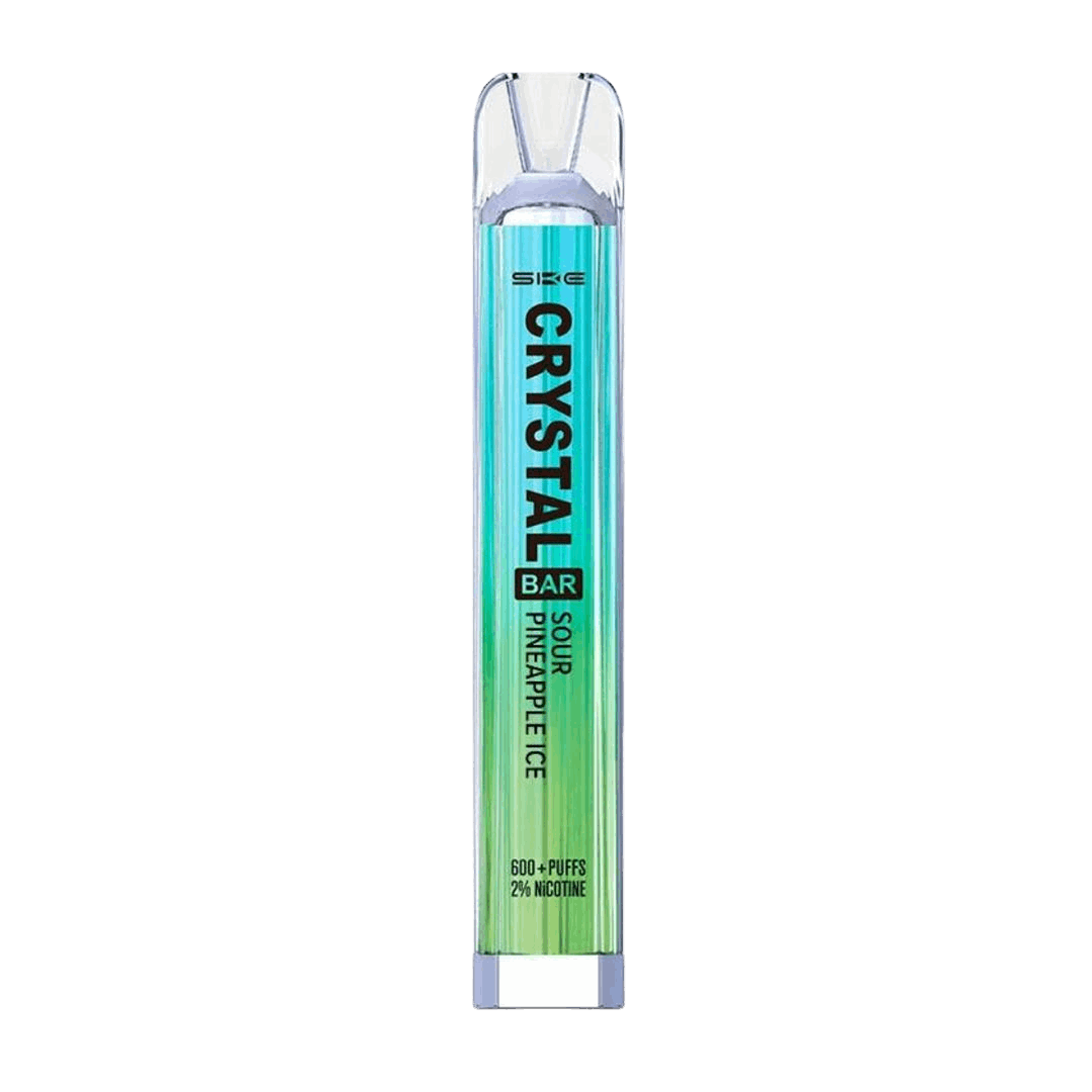 SKE CRYSTAL BAR - SOUR PINEAPPLE ICE VAPE DISPOSABLE 600 PUFFS