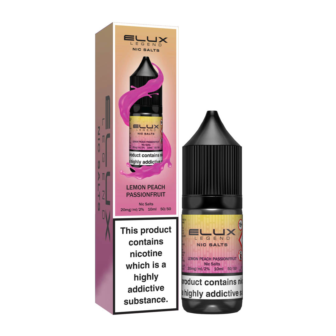 Lemon Peach Passionfruit Nic Salt E-Liquid by Elux Legend